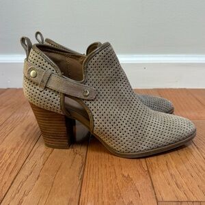 Franco Sarto Dale Heeled Bootie Brown Size 8.5